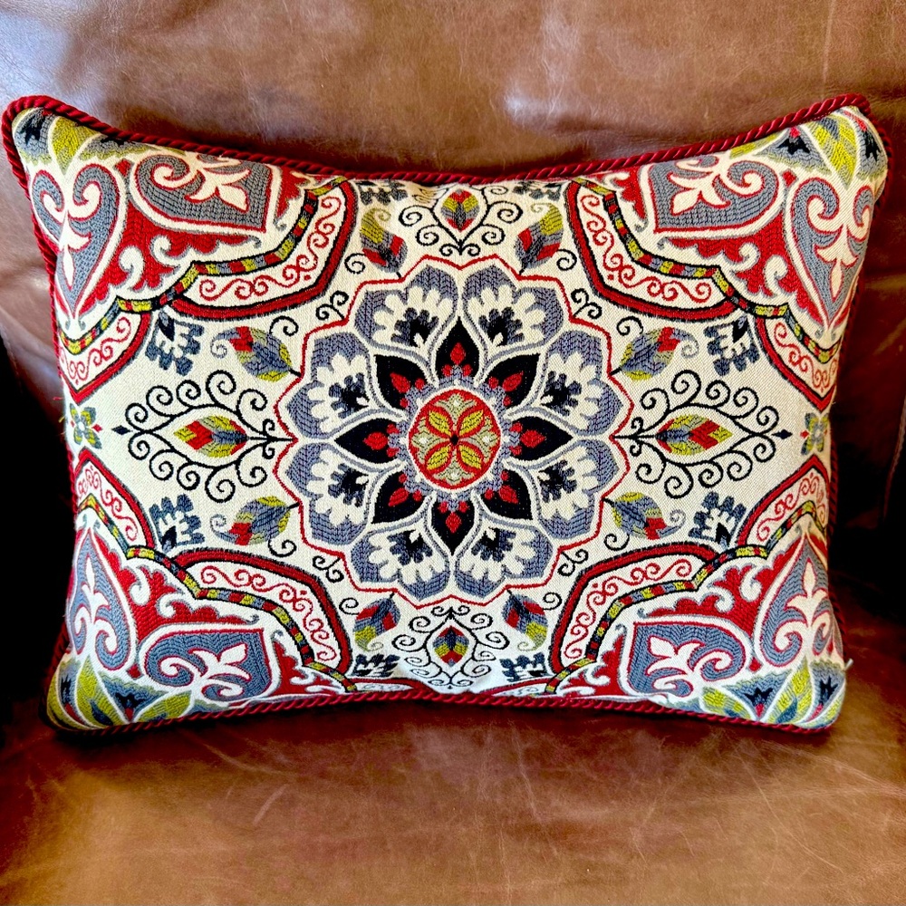 Custom made $150 accent pillow- Tapestry Home Decor